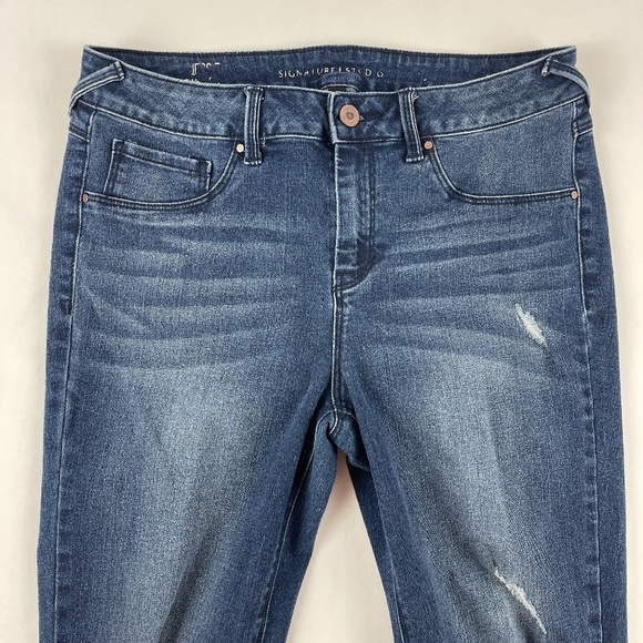 4 What Its Worth Womens Jeans Dark Wash 10 - Picture 2 of 7